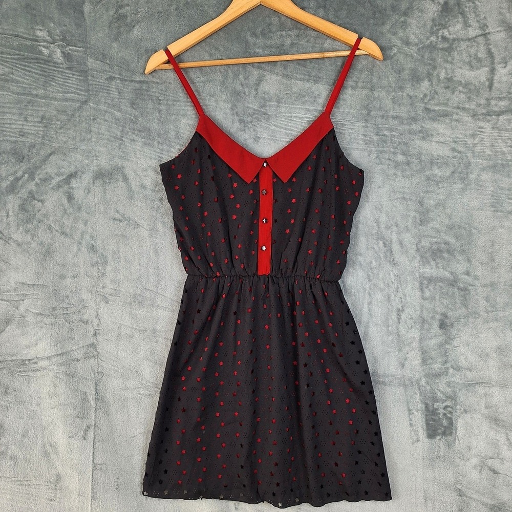Womens Dress Small Y2K Retro Pinup‎ Twee Goth Coquette Rockabilly Peter Pan NWT